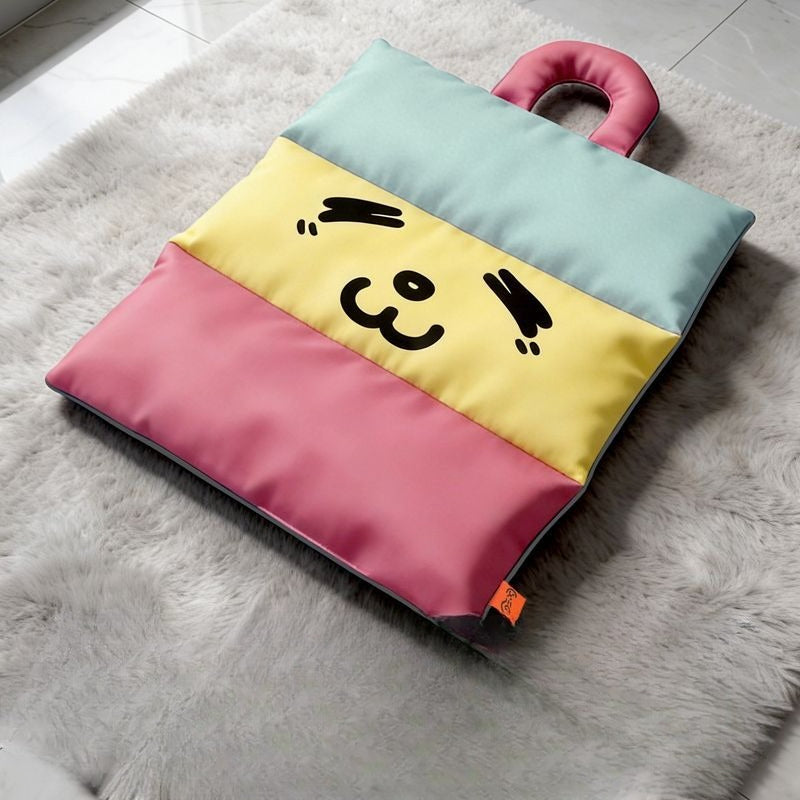 Cozy Orthopedic Colorful Emoji Dog Mat 🐾