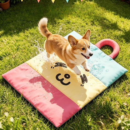 Cozy Orthopedic Colorful Emoji Dog Mat 🐾