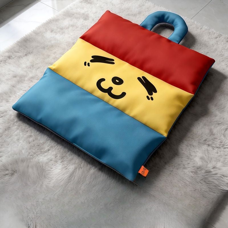 Cozy Orthopedic Colorful Emoji Dog Mat 🐾