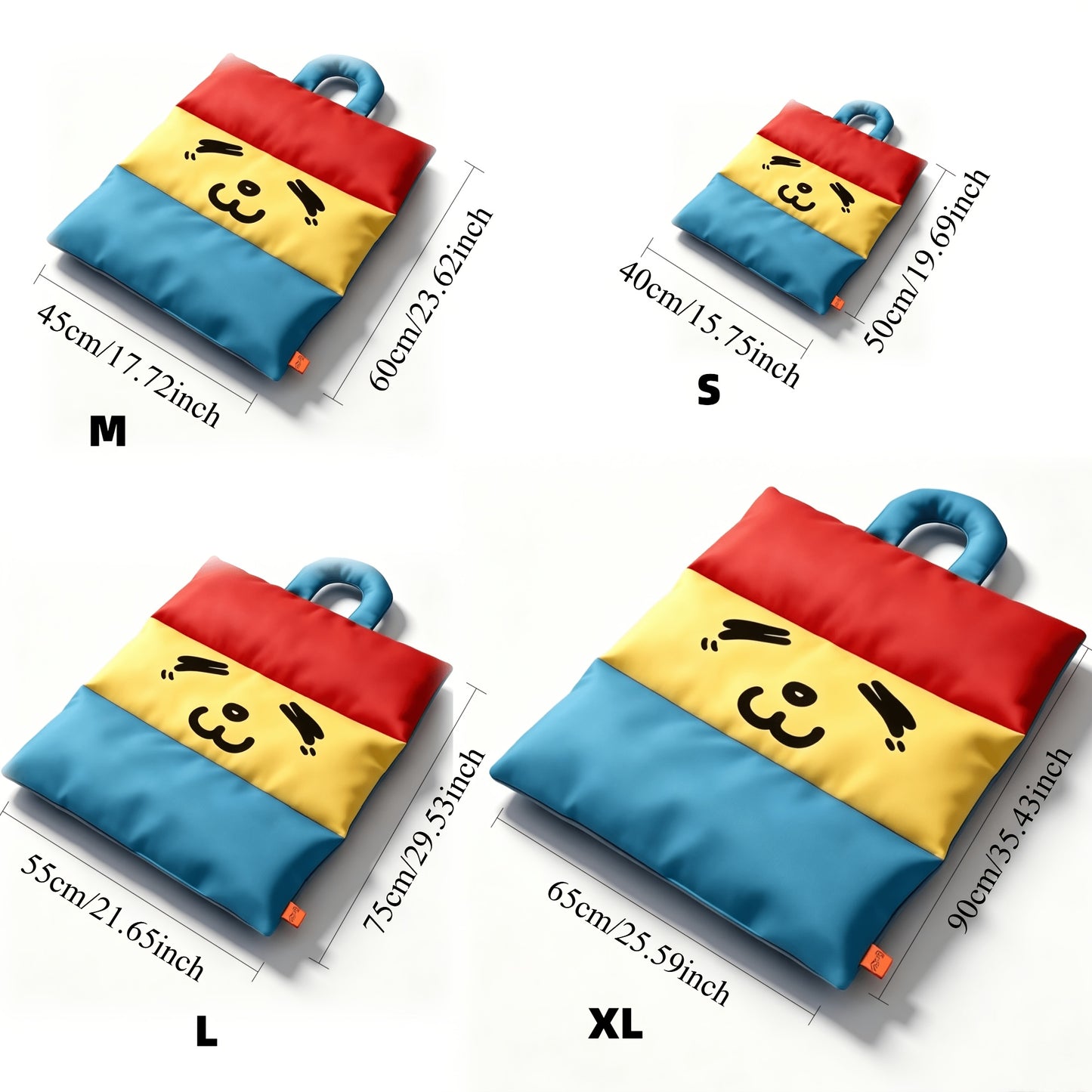 Cozy Orthopedic Colorful Emoji Dog Mat 🐾