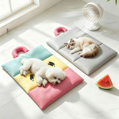 Cozy Orthopedic Colorful Emoji Dog Mat 🐾